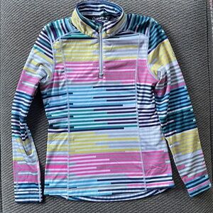 Kids Sunice Quarter Zip Performance Long Sleeve Ski Shirt Top Small Girls 10-12
